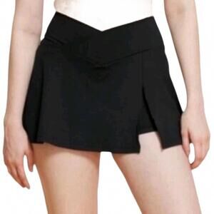 Blogilates Crisscross Slit High Rise Skort Black Size X-Large Athletic